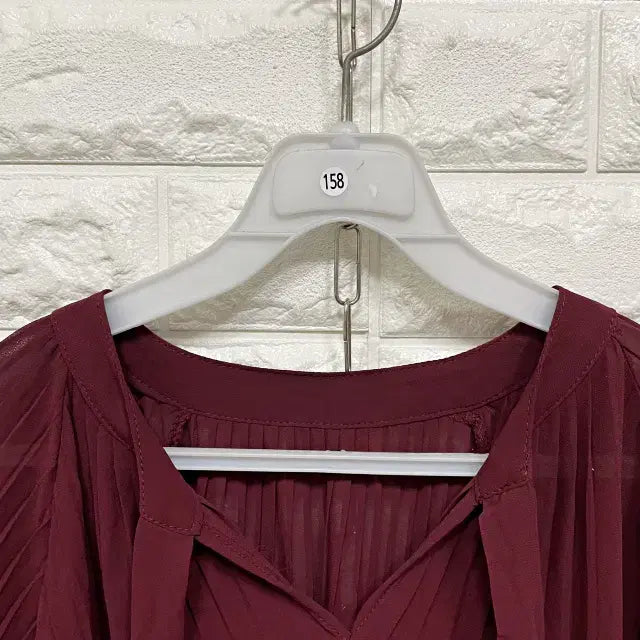 [BUNJANG] Pleated Blouse / 0158) 플리츠 블라우스