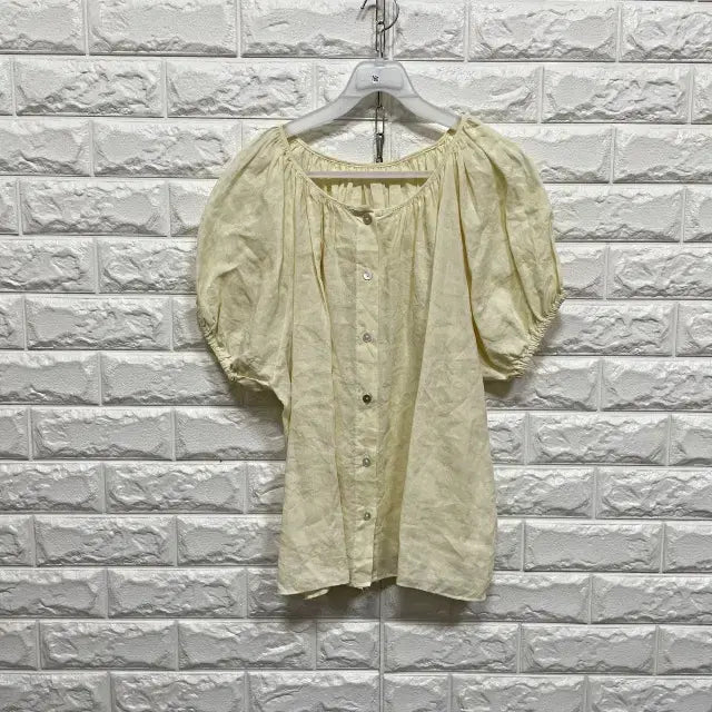 [BUNJANG] Short Sleeve Blouse / 0160) 반팔 블라우스