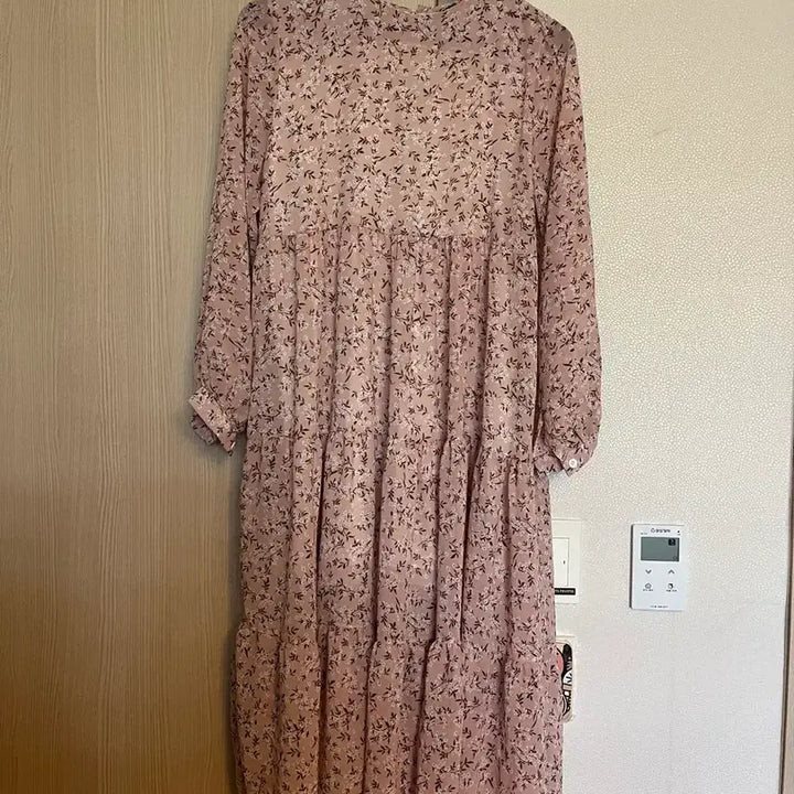 [BUNJANG] Chiffon Flower Tiered Long Dress / 프리 66-77가능) 쉬폰 플라워 캉캉 롱 원피스