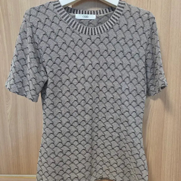 [BUNJANG] ORR Half Sleeve Knit Beige M / ORR  오르  반팔 니트 베이지 M