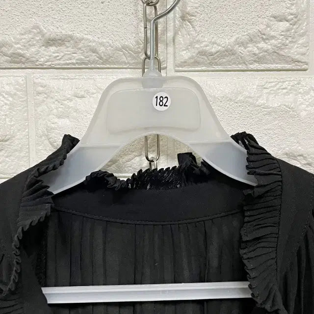 [BUNJANG] Long Sleeve Pleated Blouse / 0182) 긴팔 플리츠 블라우스
