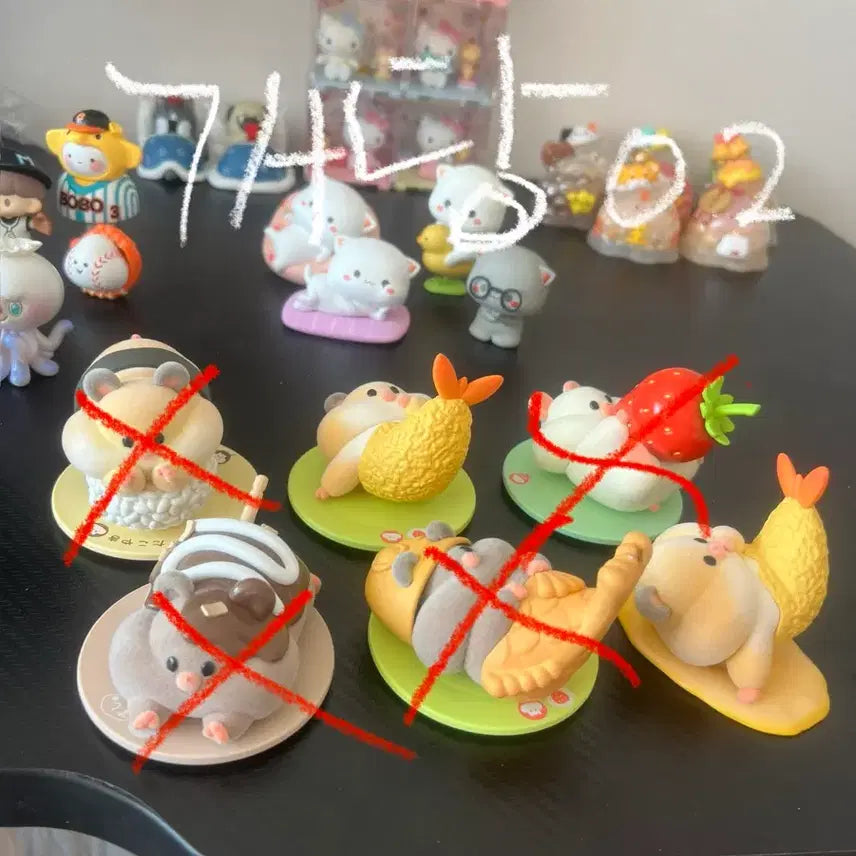 [BUNJANG] Cute Hamster Figurines Assortment / 햄스터 피규어