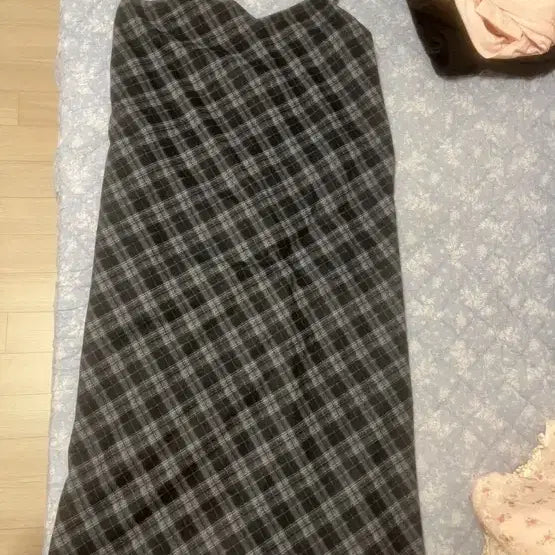 [BUNJANG] Apinaar Check Long Dress / 아피나르 체크 롱원피스