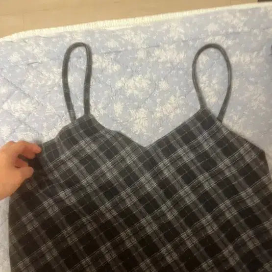 [BUNJANG] Apinaar Check Long Dress / 아피나르 체크 롱원피스