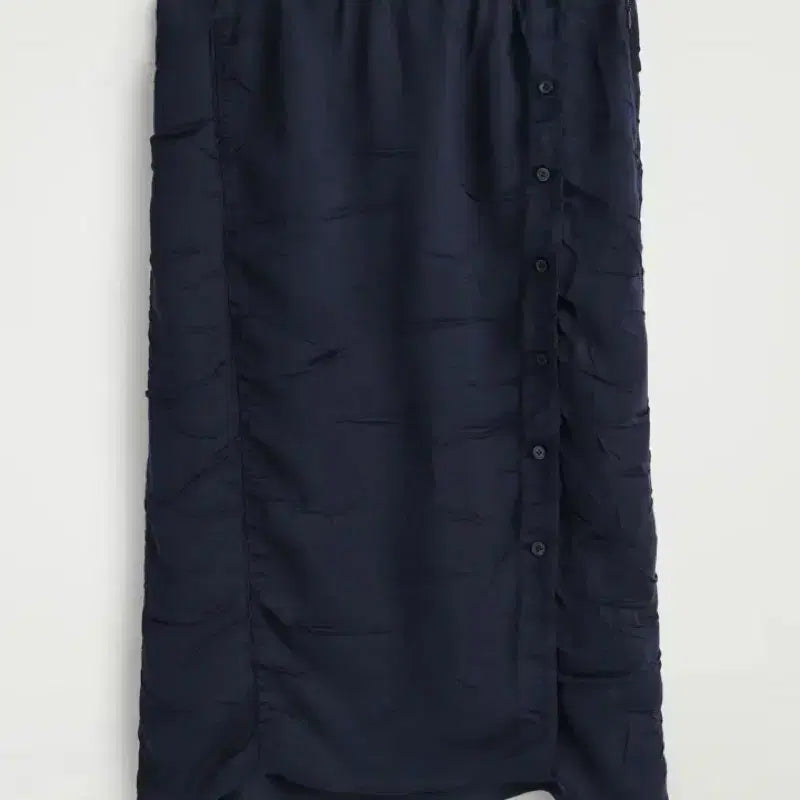 [BUNJANG] COS Gathered Crinkled Midi Skirt Navy Size 42 / Cos 개더드 크링클드 미디 스커트
