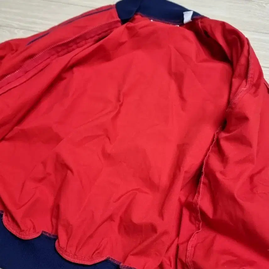 [BUNJANG] 80s-90s USA Made Red Blue Color Block Blouson Jacket (Size 100) / 80-90년대 usa제 레드 블루 배색 블루종(100)
