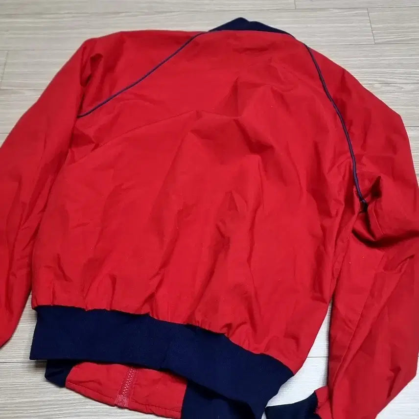 [BUNJANG] 80s-90s USA Made Red Blue Color Block Blouson Jacket (Size 100) / 80-90년대 usa제 레드 블루 배색 블루종(100)