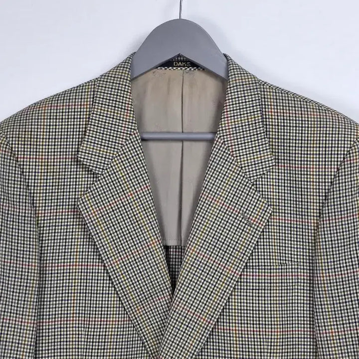 [BUNJANG] Daks Beige Check Two-Button Blazer Vintage Jacket / 닥스 베이지 체크 투버튼 블레이저 빈티지 자켓  100-105. 0504