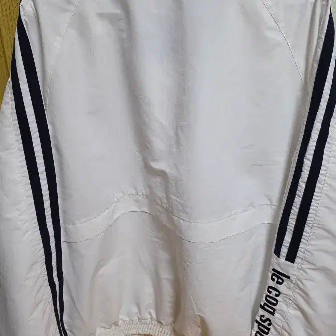 [BUNJANG] Le Coq Sportif White Windbreaker 110 / 르꼬끄 화이트 바람막이 110 사이즈