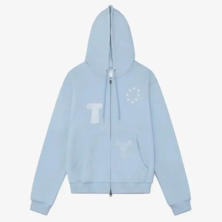 [BUNJANG] TCM Snail Hooded Zip-Up (Sky Blue) / TCM snail hooded zip-up (sky blue)
