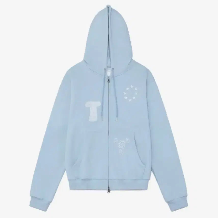 [BUNJANG] TCM Snail Hooded Zip-Up (Sky Blue) / TCM snail hooded zip-up (sky blue)