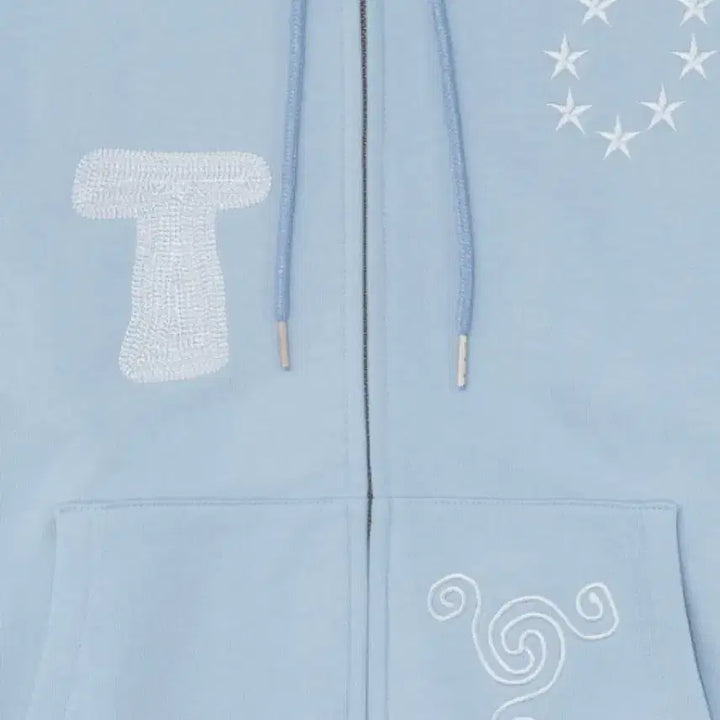 [BUNJANG] TCM Snail Hooded Zip-Up (Sky Blue) / TCM snail hooded zip-up (sky blue)