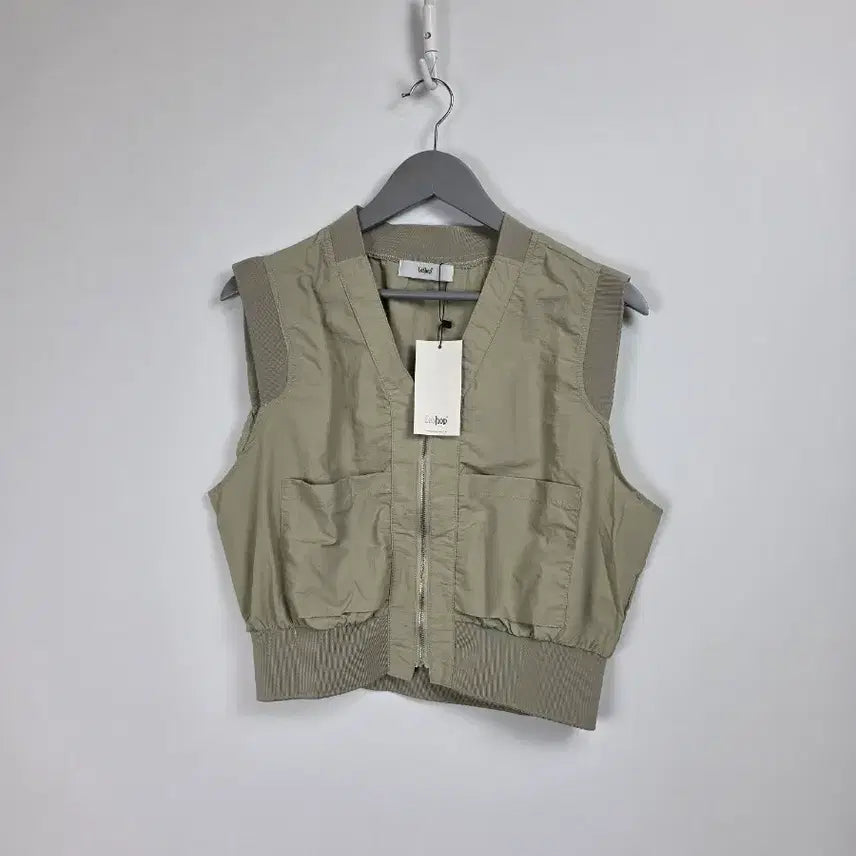 [BUNJANG] LeShop Beige Crop Vest Jacket Free Size / 새상품)르샵 베이지 크롭 베스트 조끼 자켓 여 프리사이즈 0504