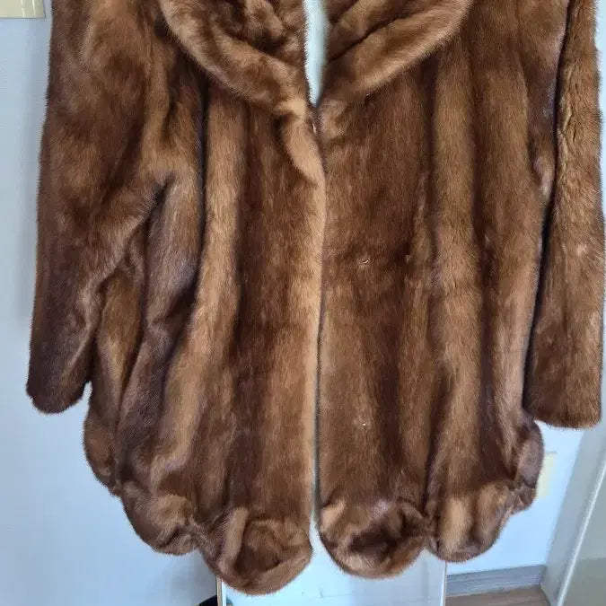 [BUNJANG] 100% Mink Fur Coat - Brown / 밍크(100%) 모피 코트 브라운