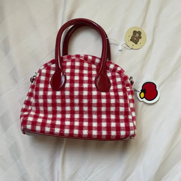[BUNJANG] Hello Kitty Plaid Tote Bag / 헬로키티 체크무늬 토트백