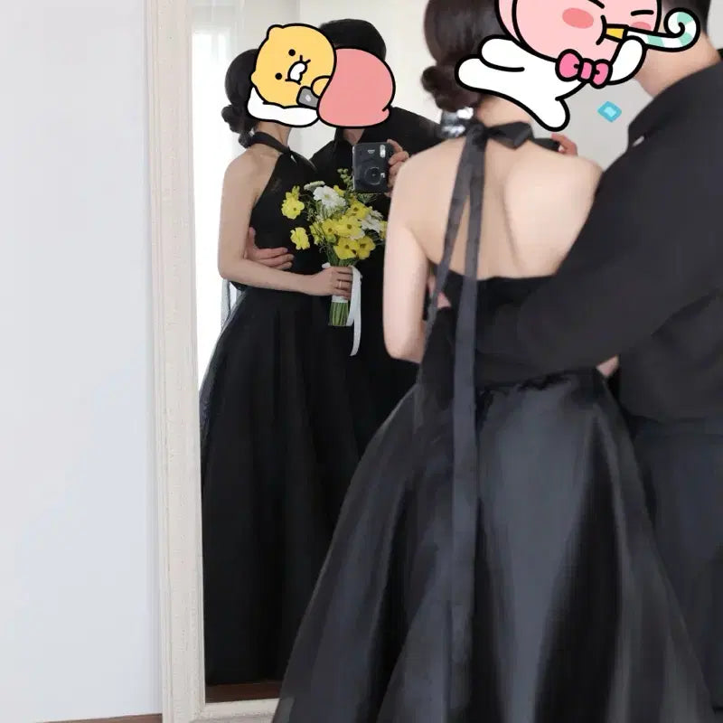 [BUNJANG] Bales Black Halterneck Dress Size S / 베일즈 블랙 홀터넥 드레스 S사이즈