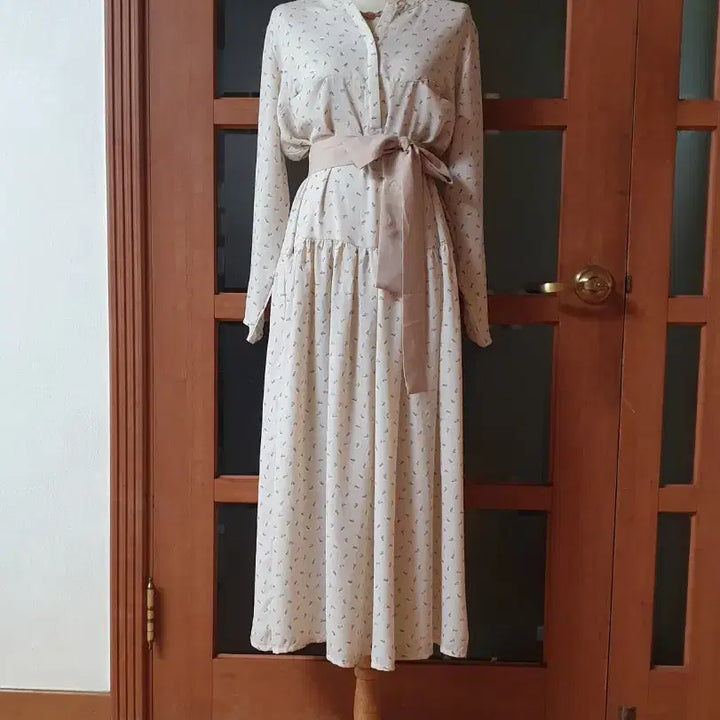[BUNJANG] Shibuya Production Printed Long Dress / (새제품)시부야 제작 나염 롱원피스+레이스 목걸이