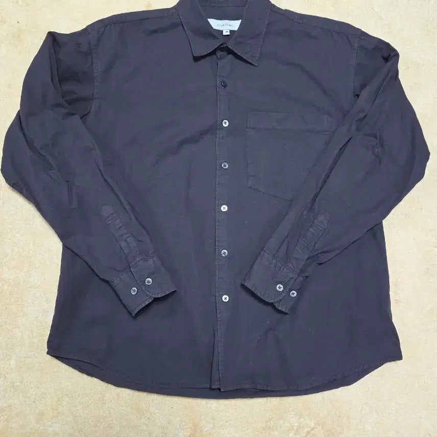 [BUNJANG] Firstfloor Dyed Shirt Black Brown / 퍼스트플로어 다이드셔츠 블랙브라운