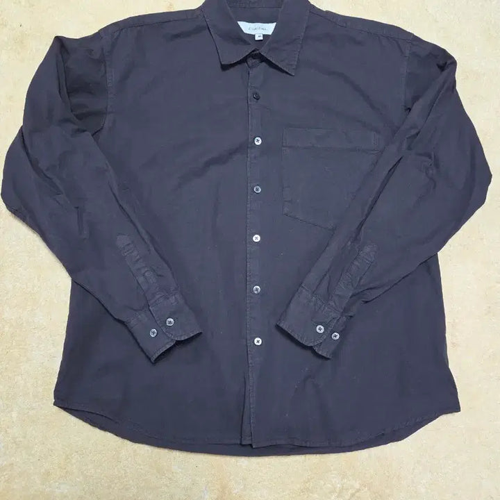 [BUNJANG] Firstfloor Dyed Shirt Black Brown / 퍼스트플로어 다이드셔츠 블랙브라운