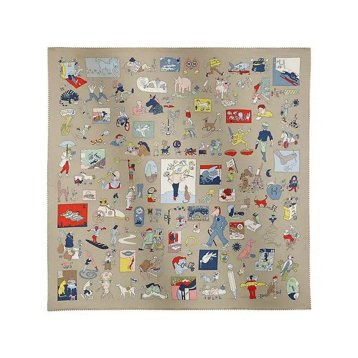 [BUNJANG] Hermès Carre Libre Silk Twill Scarf 70 Multicolore / 에르메스 Carre Libre 여성 스카프 70 H984212S 02