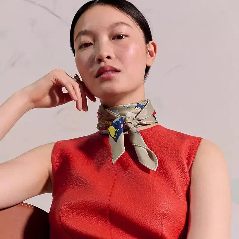 [BUNJANG] Hermès Carre Libre Silk Twill Scarf 70 Multicolore / 에르메스 Carre Libre 여성 스카프 70 H984212S 02