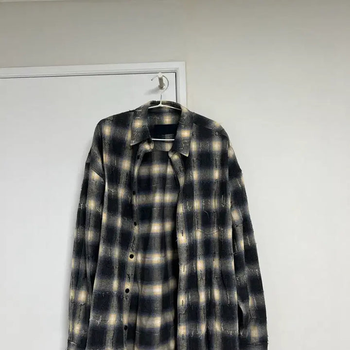[BUNJANG] JUUN.J Grid Yellow Shirt Size 46 / 준지 그리드 옐로우 셔츠 46사이즈