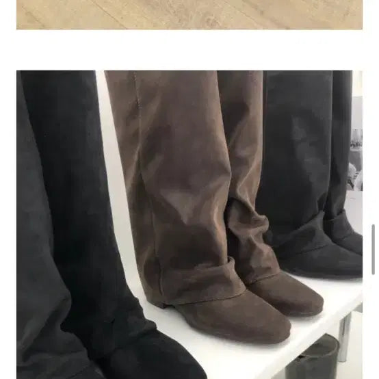 [BUNJANG] Black Folded Boots / 폴드 부츠 블랙