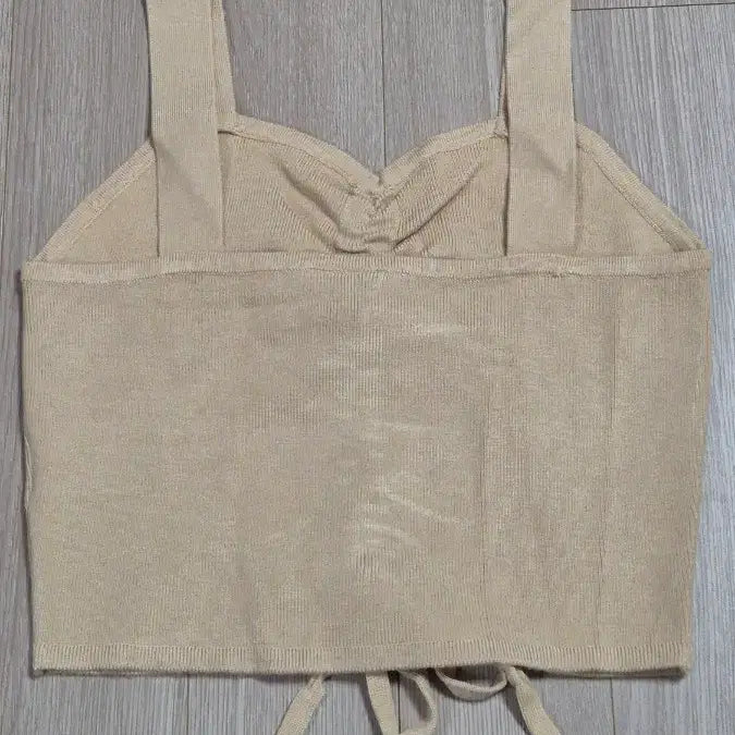 [BUNJANG] H&amp;M Beige Sleeveless Bustier Top S / H&amp;M 에이치앤엠 베이지 민소매 뷔스티에 S
