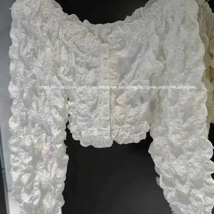 [BUNJANG] Endorphin Reversible Blouse Ivory / 엔돌핀 리버블블라우스 아이보리