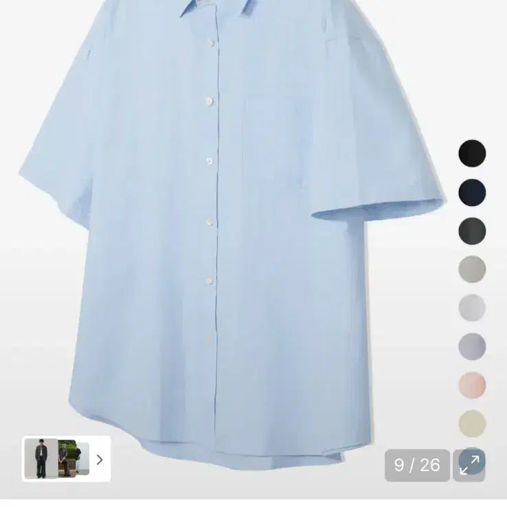 [BUNJANG] Custom Clloc Oversized Short-Sleeve Shirt / 커스텀어클락 반팔 셔츠