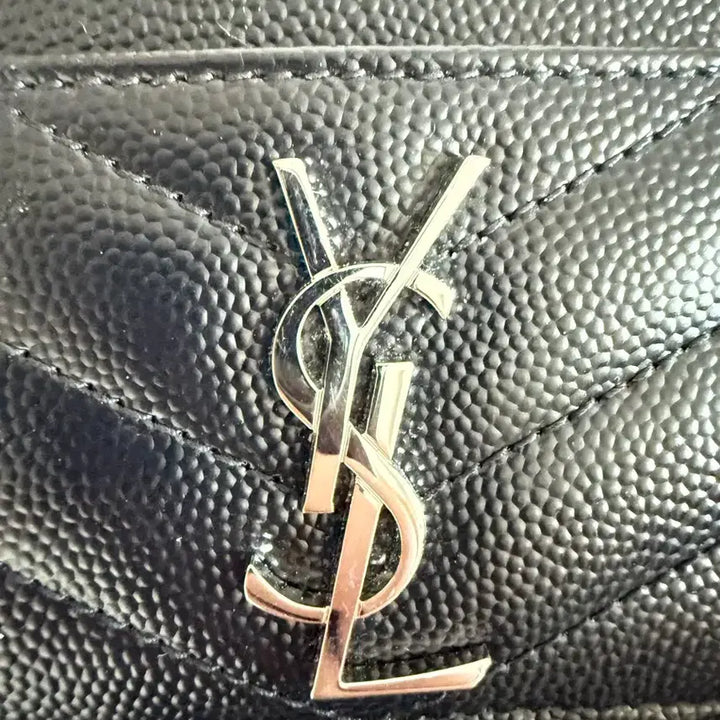 [BUNJANG] Saint Laurent Black Card Holder / 생로랑 카드지갑 블랙{새상품급}