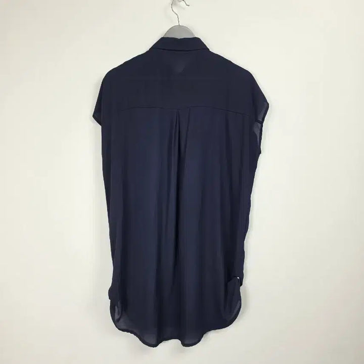 [BUNJANG] JC Style Navy Sleeveless Long Blouse - Free Size / 새상품) JC 스타일 네이비 민소매 롱 블라우스 여 프리사이즈. 0504