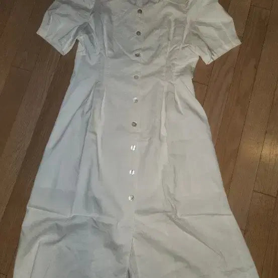 [BUNJANG] ATHE Sailor White Shirt Dress L Size / 아떼 세일러 화이트 셔츠 원피스 믹쏘 L사이즈입니다