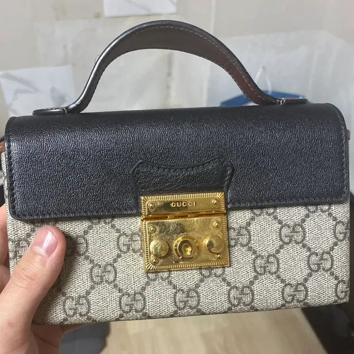 [BUNJANG] Gucci Padlock GG Mini Crossbody Bag / 구찌 패드락 GG 미니 크로스백