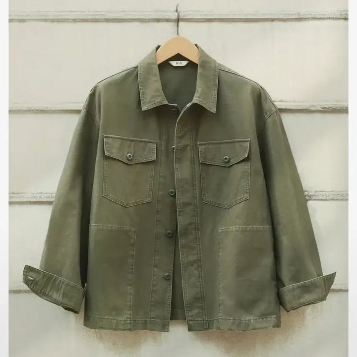 [BUNJANG] HAZZYS HIS Fatigue Shirt Jacket Olive Green / HIS HAZZYS 헤지스 퍼티그 셔켓 올리브그린