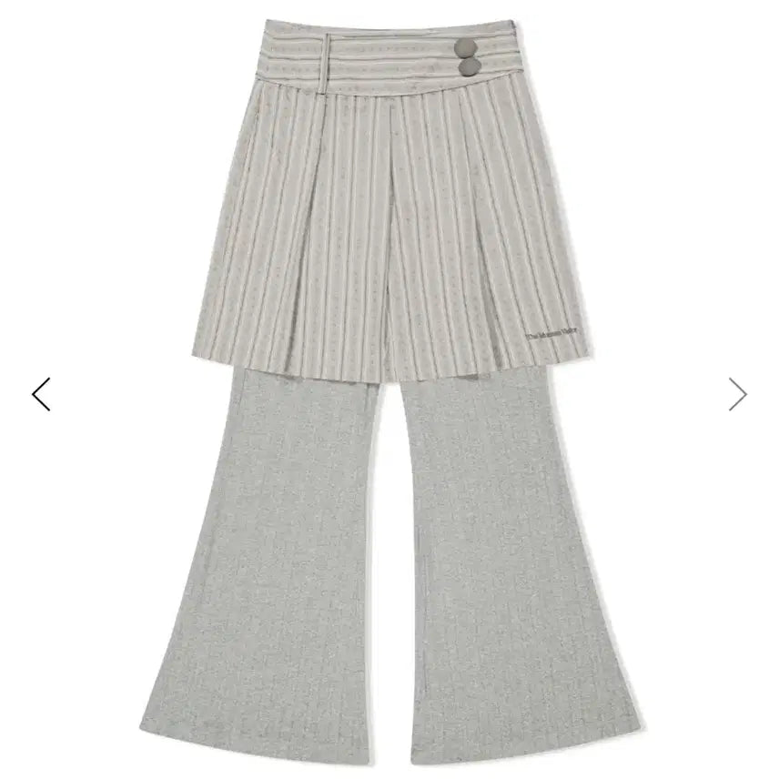 [BUNJANG] The Museum Visitor Layered Skirt Pants / 더뮤지엄비지터 레이어드 스커트 팬츠 layered skirt pants
