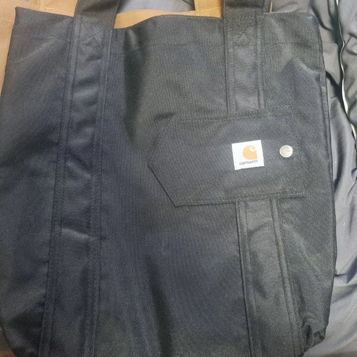 [BUNJANG] Carhartt WIP Pocket Tote Bag Black/Brown / 칼하트 포켓 토트백 블랙/브라운