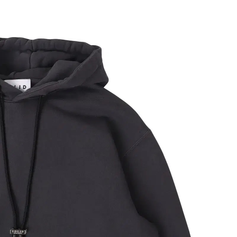 [BUNJANG] Solid Homme 21FW Charcoal Sweat Hoodie / 솔리드옴므 21fw 챠콜 스웻 후드티