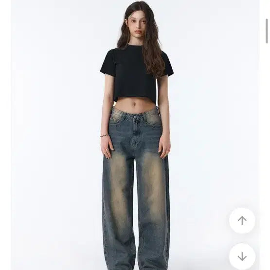 [BUNJANG] New Off Wide Denim Pants / 뉴오프 와이드 데님팬츠