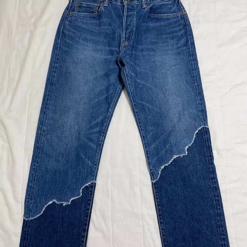[BUNJANG] Brunaoin Remaking Denim Red Selvedge Chain Stitch Jeans / 브루나보인 리메이킹데님