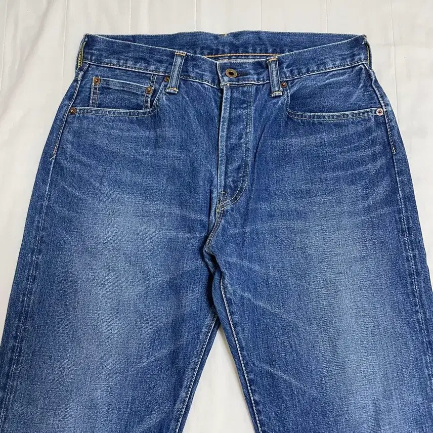 [BUNJANG] Brunaoin Remaking Denim Red Selvedge Chain Stitch Jeans / 브루나보인 리메이킹데님
