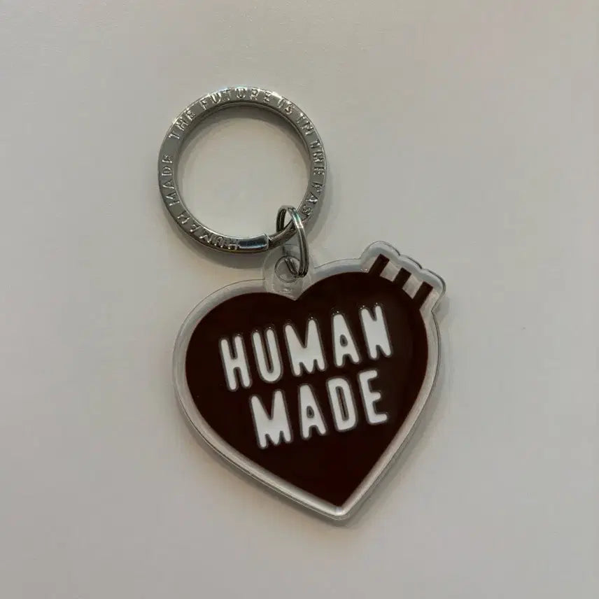 [BUNJANG] Human Made Brown Heart Keyring / 휴먼메이드 브라운 하트 키링