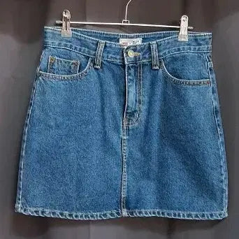 [BUNJANG] Blue Denim Mini Skirt (Size 27-28) / 청 데님 미니 스커트(27-28)