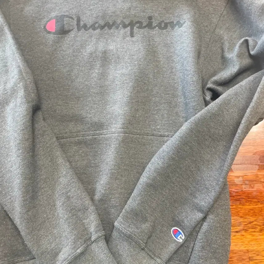 [BUNJANG] Champion Grey Hoodie / 챔피온 후드티