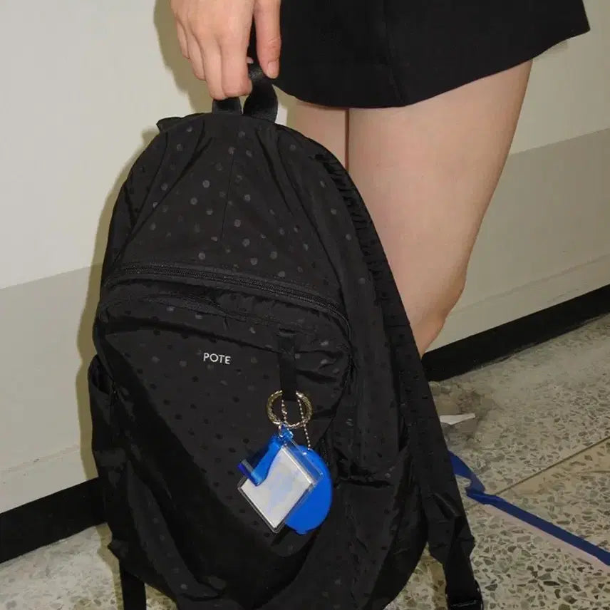 [BUNJANG] Poter HideSlot Classic Backpack - Dot Black / 포테 HideSlot Classic Backpack_Dot Black