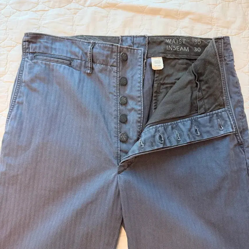 [SOLD OUT] rrl 더블알엘 가먼트다이 헤링본 필드 팬츠