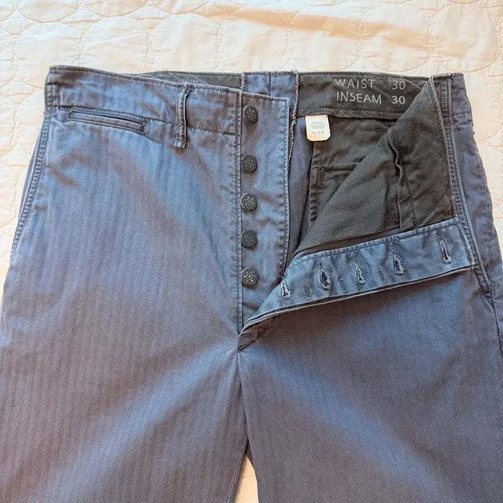 [SOLD OUT] rrl 더블알엘 가먼트다이 헤링본 필드 팬츠