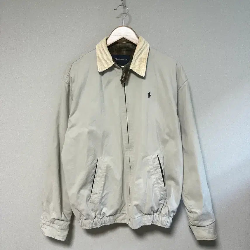 [BUNJANG] Polo Ralph Lauren Khaki Corduroy Collar Blouson Jacket / 폴로 블루종 자켓