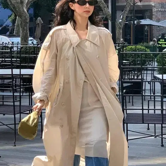 [BUNJANG] Parabeng Nylon Trench Coat / 파르벵 나일론 트렌치