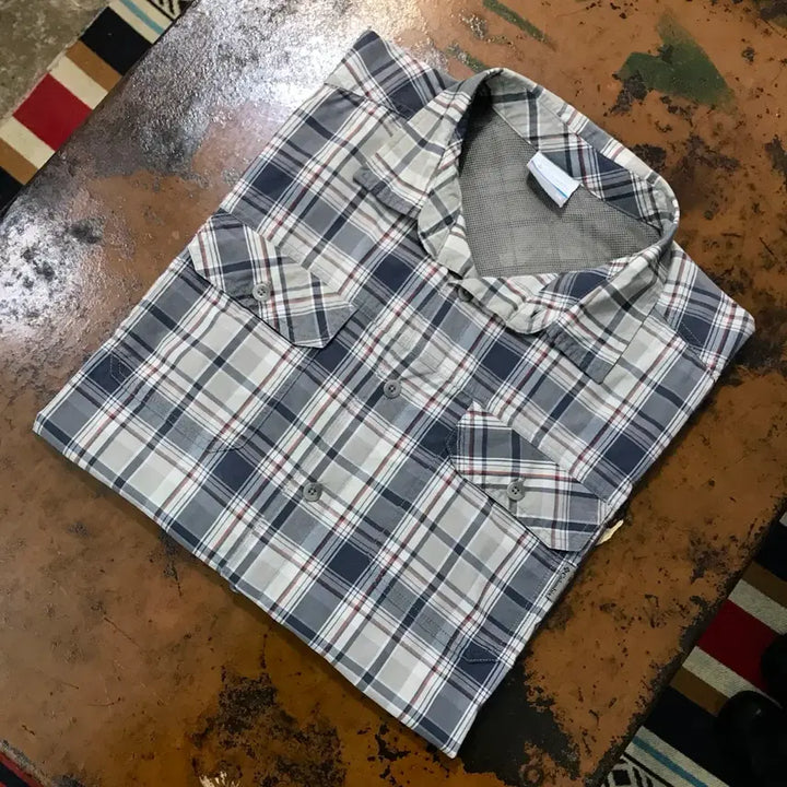 [BUNJANG] Columbia Beige Charcoal Tartan Check Functional Shirt (Men&